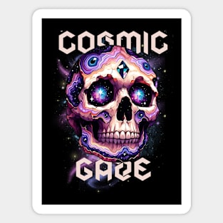 Cosmic space skull head Magnet